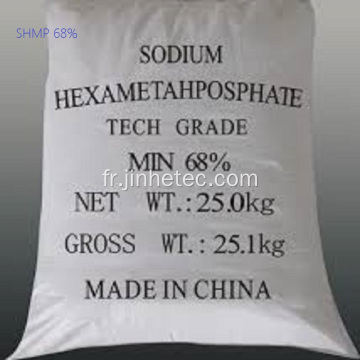 Utilisations chimiques pour l&#39;hexamétaphosphate de shmpsodium P2O5 68min